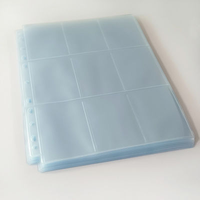 CPP Material 9-Pocket Trading Card Seiten mit klarer Vorder- und Rückseite für TCG-Spiele