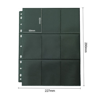Mtg Tcg 18 Pocket Card Seiten Top Loading Black Trading Card Binder Seiten