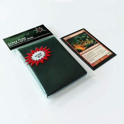 MTG Protection Mattschwarze Kartenhüllen 66 x 91 mm Easy Shuffling PP Solid