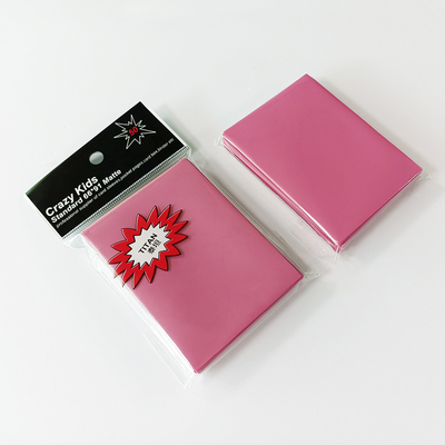 Rosa Trading Card Protector MTG / Naruto / Pokemon Kartenhüllen 63X88mm Passform