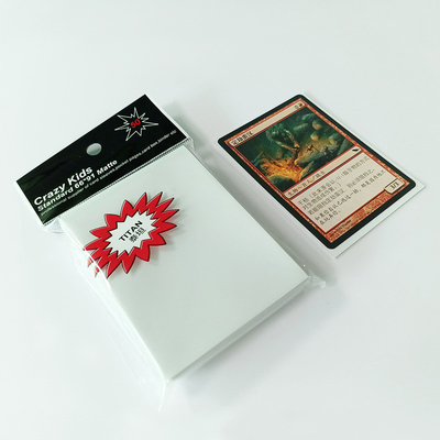 PP weiße Kartenhüllen 66 x 91 mm Polypropylen für MTG-Spiele