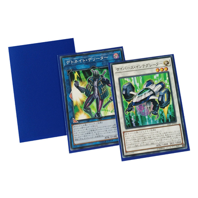 Orange masern 62x89mm Karten-Ärmel festen blauen CPP-Trading Card-Schutz