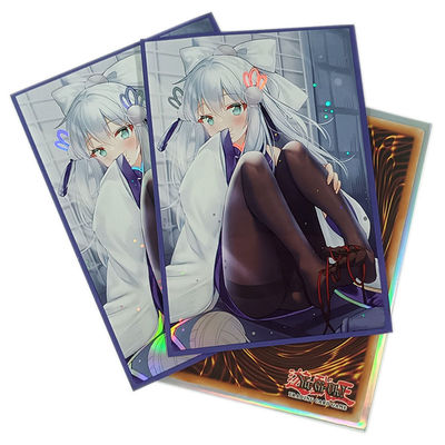 Kundenspezifischer Körper-Art Printed Game Card Sleeves-Plastiktrading card-Ärmel Anime-Karten-Ärmel Yugioh Japan Größen-62x89mm