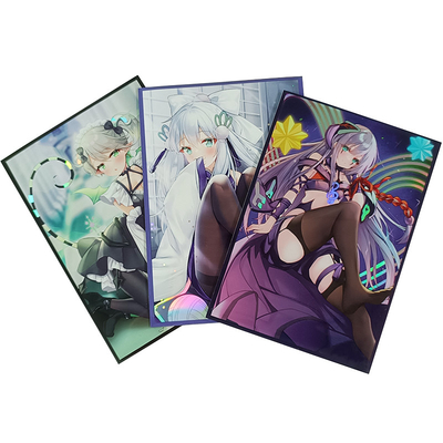 Holodruck Kunstkartenhüllen Yugioh MTG TCG Hologramm Anime Custom Trading Board Spielkartenhüllen